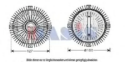 Сцепление, вентилятор радиатора AKS DASIS купить