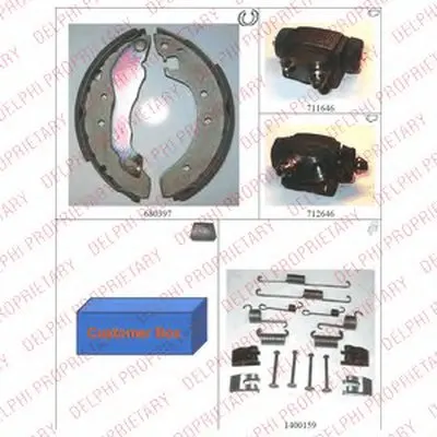 Комплект тормозных колодок DELPHI купить