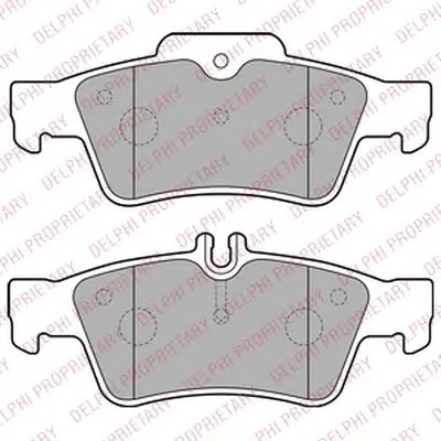 Комплект тормозных колодок, дисковый тормоз DELPHI купить