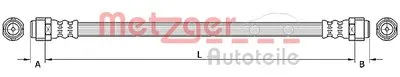 Тормозной шланг METZGER купить