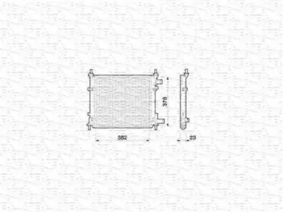 Радиатор, охлаждение двигателя MAGNETI MARELLI купить