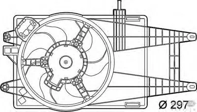 Вентилятор, охлаждение двигателя BEHR HELLA SERVICE купить