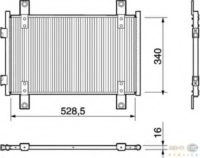 Конденсатор, кондиционер BEHR HELLA SERVICE купить