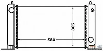 Радиатор, охлаждение двигателя BEHR HELLA SERVICE купить