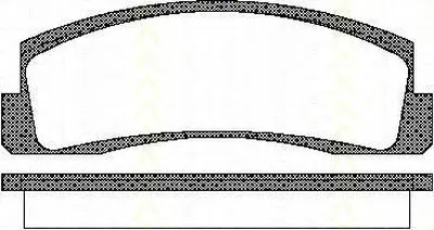 Комплект тормозных колодок, дисковый тормоз TRISCAN купить
