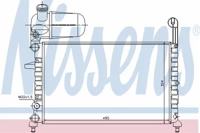 Радиатор, охлаждение двигателя NISSENS купить