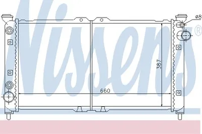 Радиатор, охлаждение двигателя NISSENS купить