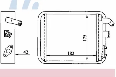 Теплообменник, отопление салона NISSENS купить