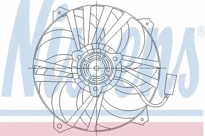 Вентилятор, охлаждение двигателя NISSENS купить