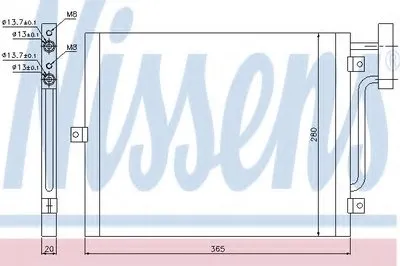 Конденсатор, кондиционер NISSENS купить