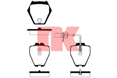 Комплект тормозных колодок, дисковый тормоз NK купить