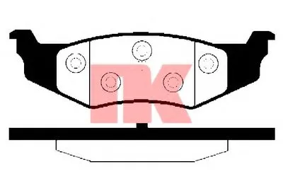Комплект тормозных колодок, дисковый тормоз NK купить