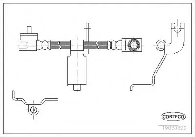 Тормозной шланг CORTECO купить