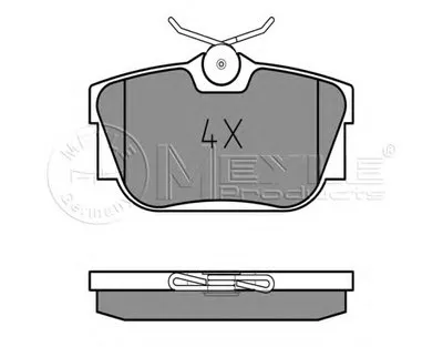 Комплект тормозных колодок, дисковый тормоз MEYLE купить