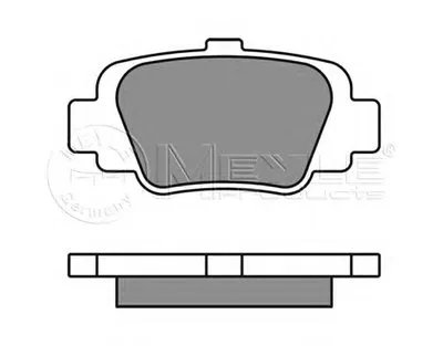 Комплект тормозных колодок, дисковый тормоз MEYLE купить