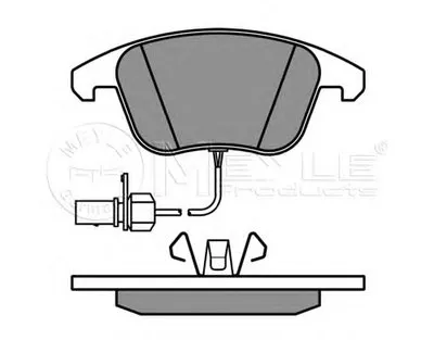 Комплект тормозных колодок, дисковый тормоз MEYLE купить