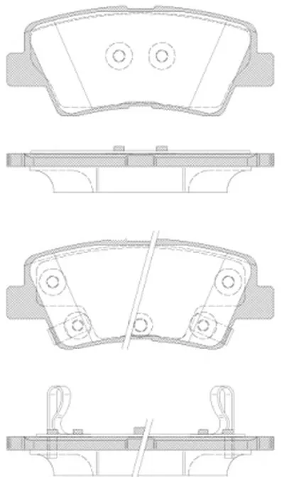 Комплект тормозных колодок, дисковый тормоз REMSA купить