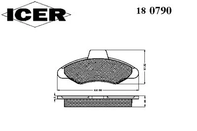 Комплект тормозных колодок, дисковый тормоз ICER купить
