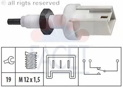 Выключатель фонаря сигнала торможения FACET купить