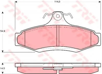 Комплект тормозных колодок, дисковый тормоз TRW купить