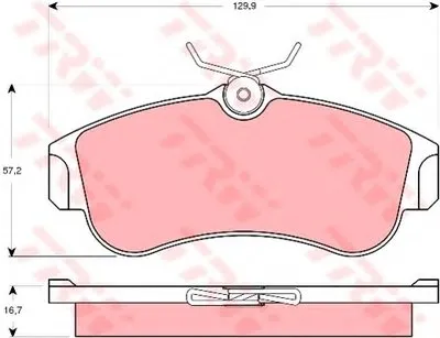 Комплект тормозных колодок, дисковый тормоз TRW купить