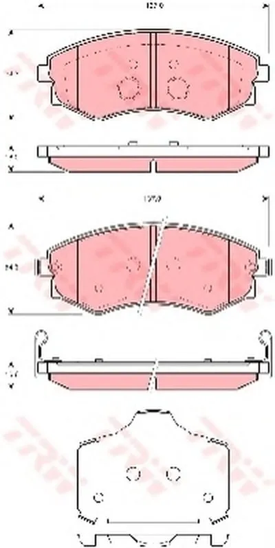 Комплект тормозных колодок, дисковый тормоз TRW купить