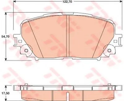Комплект тормозных колодок, дисковый тормоз TRW купить