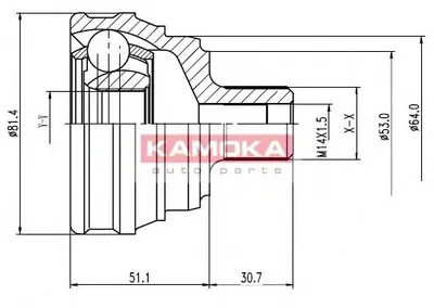 Шарнирный комплект, приводной вал KAMOKA KAMOKA купить