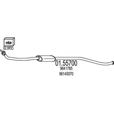 Средний глушитель выхлопных газов MTS купить