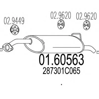 Глушитель выхлопных газов конечный MTS купить