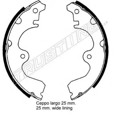 Комплект тормозных колодок TRUSTING купить