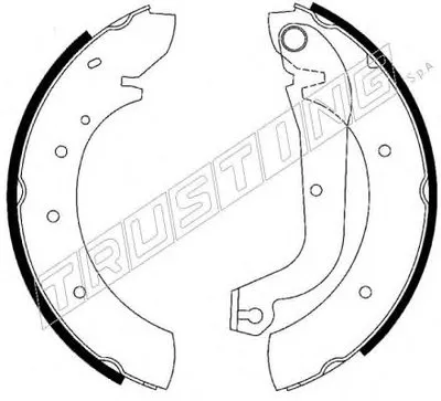 Комплект тормозных колодок REPARATION KIT TRUSTING купить
