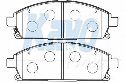 Комплект тормозных колодок, дисковый тормоз MK KASHIYAMA KAVO PARTS купить