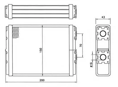 Теплообменник, отопление салона NRF купить