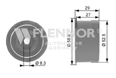 Паразитный / Ведущий ролик, зубчатый ремень FLENNOR купить
