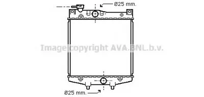 Радиатор, охлаждение двигателя AVA QUALITY COOLING купить