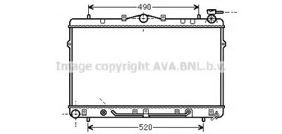 Радиатор, охлаждение двигателя AVA QUALITY COOLING купить