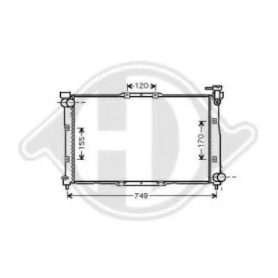Радиатор, охлаждение двигателя DIEDERICHS купить