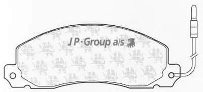 Комплект тормозных колодок, дисковый тормоз QH JP GROUP купить