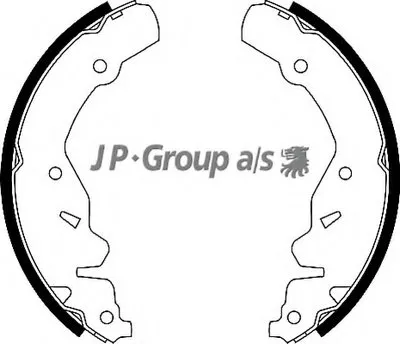 Комплект тормозных колодок QH JP GROUP купить