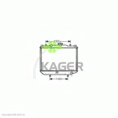 Радиатор, охлаждение двигателя KAGER купить