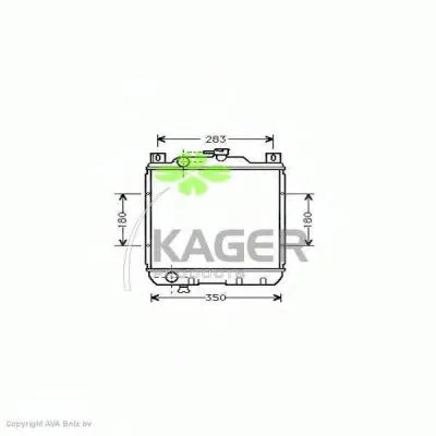 Радиатор, охлаждение двигателя KAGER купить