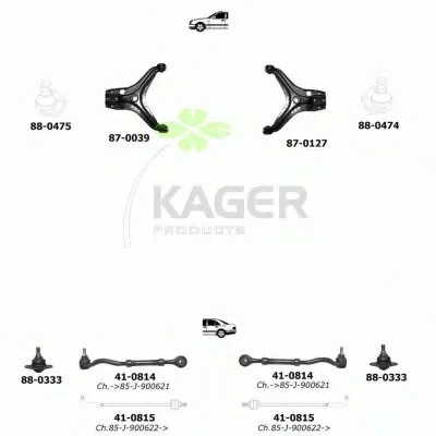Подвеска колеса KAGER купить