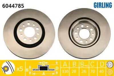 Тормозной диск GIRLING купить