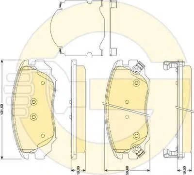 Комплект тормозных колодок, дисковый тормоз GIRLING купить