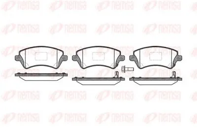 Комплект тормозных колодок, дисковый тормоз KAWE купить