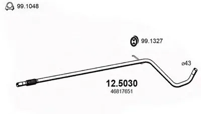 Труба выхлопного газа ASSO купить