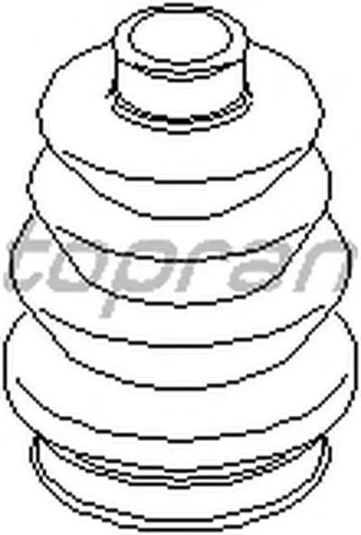 Пыльник, приводной вал TOPRAN купить