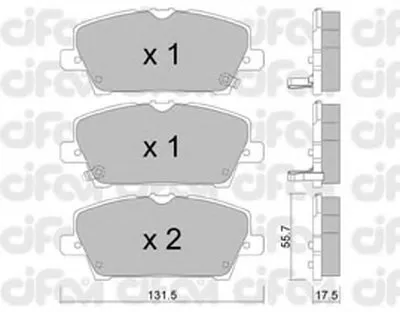 Комплект тормозных колодок, дисковый тормоз CIFAM купить