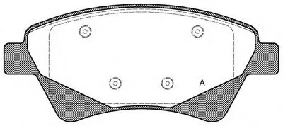 Комплект тормозных колодок, дисковый тормоз ADVANCE OPEN PARTS купить